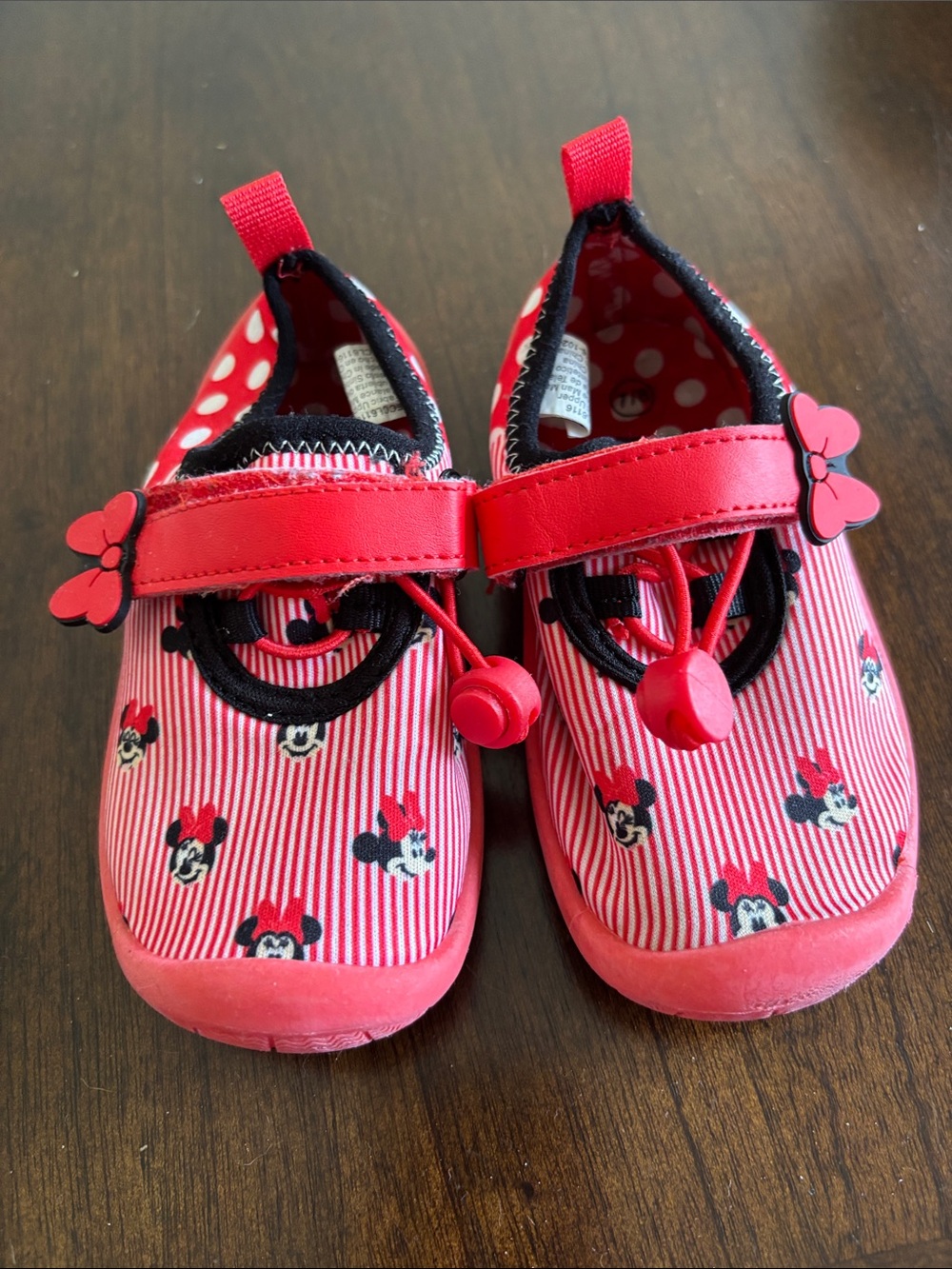 Disney Red Minnie Mouse Toddler Mary Jane Sneakers